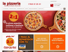 Tablet Screenshot of lapizzeriademolina.com